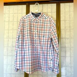 Nautica Men’s Multicolor Plaid Button-Down Shirt, XL